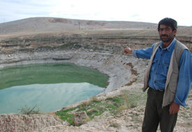 Göl çekilince insan kemikleri çıktı