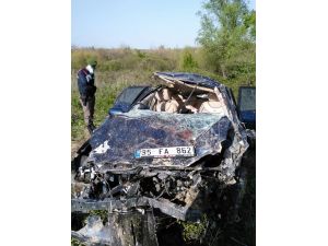 Edirne'de trafik kazası: 1 ölü, 4 yaralı