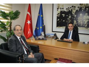 SESOB Başkanı Köksal'dan, TKDK koordinatörüne ziyaret