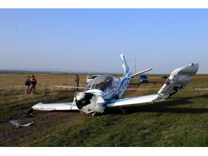 Kırklareli’de eğitim uçağı zorunlu iniş yaptı