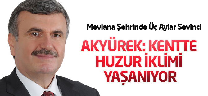 Mevlana Şehrinde Üç Aylar Sevinci