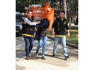 Hırsızlık zanlısı suçüs yakaladı