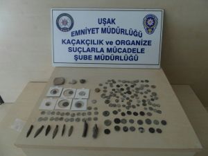 Uşak'ta tarihi eser operasyonu