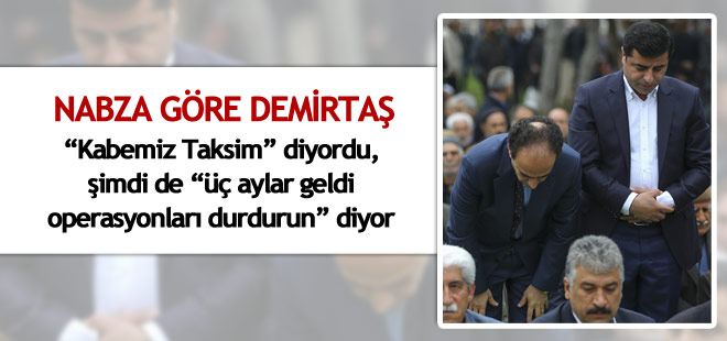 Demirtaş: Cuma Regaip Kandili operasyonları durdurun