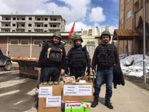 Polis eşlerinden güvenlik güçlerine destek