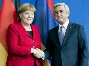 Merkel-Sarkisyan görüşmesi