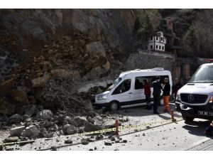 Gümüşhane'de heyelan