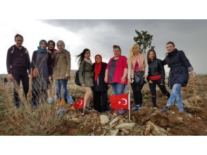 Eskişehir'de şehitler için fidan dikildi
