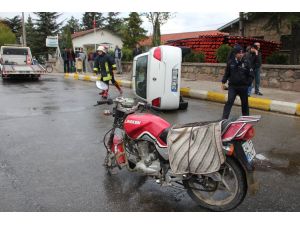 Konya'da trafik kazası: 2 yaralı