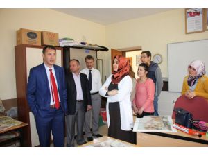 Başkan Açıkel'den, Halk Eğitim Merkezi'ne ziyaret