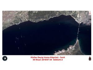 GÖKTÜRK-2 İzmit Körfez Köprüsü'nü görüntüledi