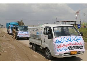 ITC, Türkmen güçlerine gıda yardımında bulundu