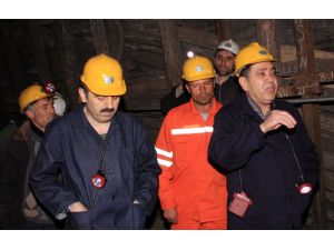 Amasya'da maden işçilerinin protestosu
