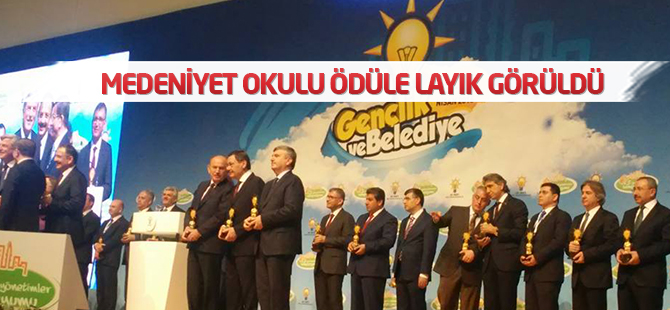 'Medeniyet Okulu' ödüle layık görüldü
