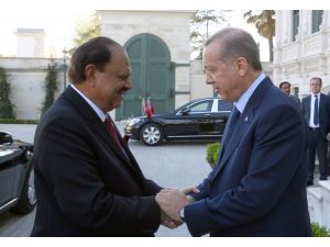 Cumhurbaşkanı Erdoğan, Pakistan Cumhurbaşkanı Hüseyin ile görüştü