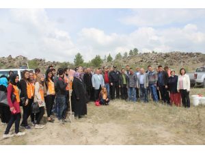 Karapınar'da şehitler anısına fidan dikildi