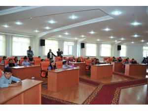 Öğrencilerden Belediye Başkanı Çalışkan'a ziyaret