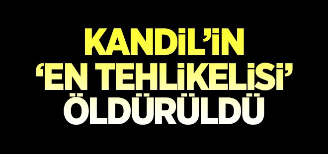 Kandil’in en tehlikeli mayıncısı öldürüldü