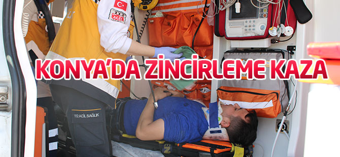 Üst geçitte zincirleme kaza