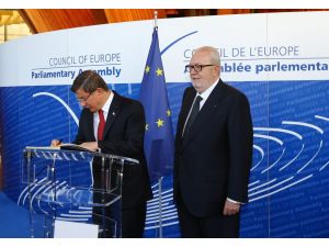 Başbakan Davutoğlu, Strazburg'da