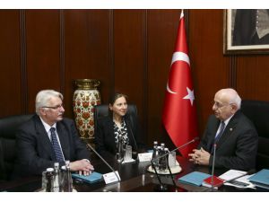 TBMM Başkanı Kahraman, Polonya Dışişleri Bakanı Waszcykowski'yi kabul etti