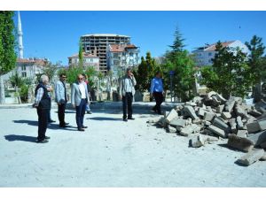 Başkan Çalışkan, mezarlık düzenleme çalışmalarını inceledi
