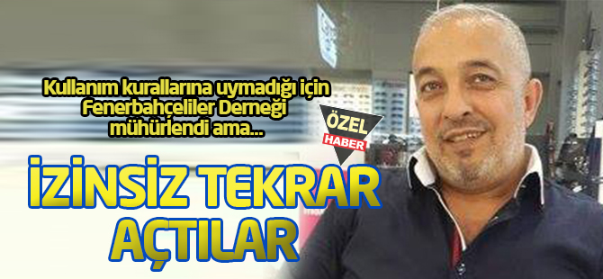 Kaçak kullanımdan mühürlendi ama...