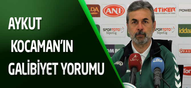 Kocaman'ın galibiyet yorumu