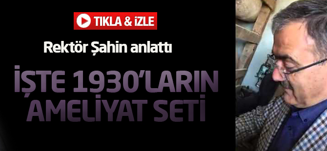 1930'ların ameliyat seti
