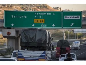 Suriye sınırına askeri sevkiyat