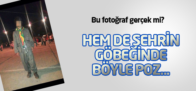 Şehrin göbeğinde böyle poz: Bu fotoğraf gerçek mi?