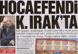 Fethullah Gülen KUZEY IRAK'TA