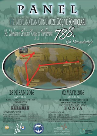 Mevlana'nın Konya'ya gelişinin 788. yıl dönümü