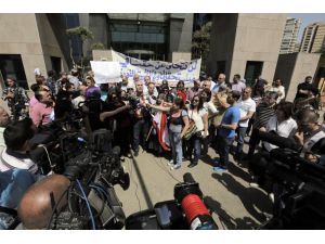 Lübnan'da sözleşmeli öğretmenlerden protesto