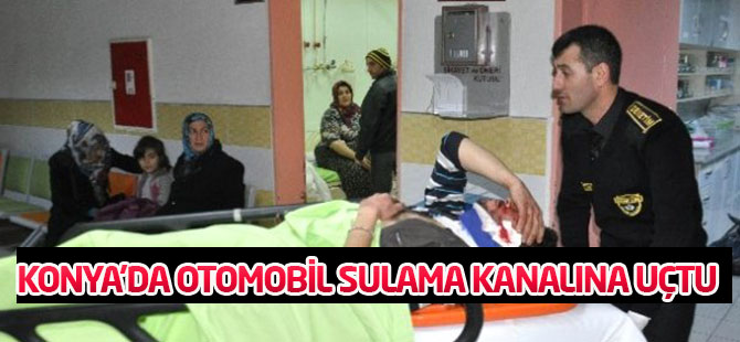 Seydişehir'de Otomobil Sulama Kanalına Uçtu: Üç Yaralı