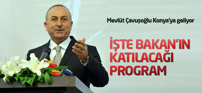 Bakan Çavuşoğlu Konya'ya geliyor