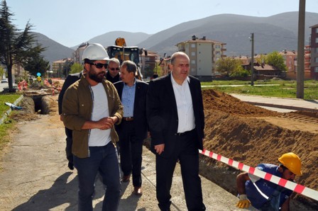 Akşehir’de doğalgaz çalışmaları