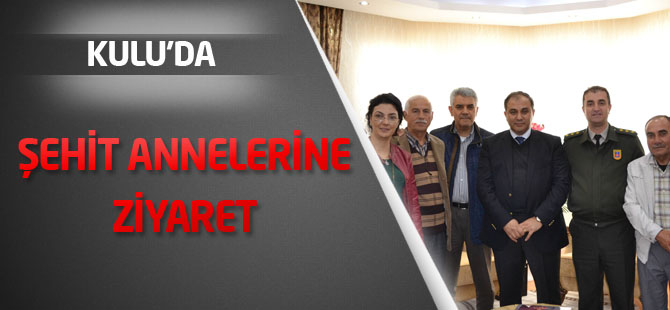 Şehit annelerine ziyaret