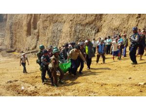 Myanmar'da yeşim taşı madeninde heyelan