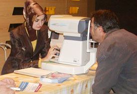 Toplu göz taraması yapıldı