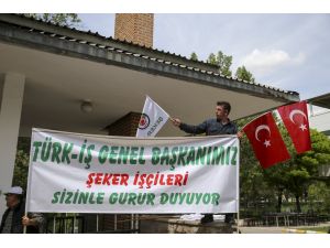 Şeker fabrikası işçilerinden "ücretsiz fazla mesai" eylemi