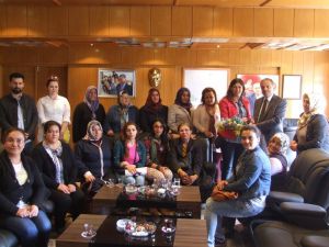 KOSGEB kursiyerleri Başkan Erdal'ı ziyaret etti