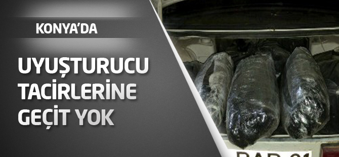 Konya’da uyuşturucu tacirlerine geçit yok