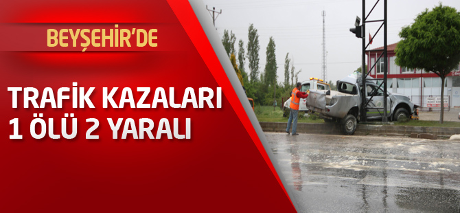 Beyşehir'de trafik kazaları