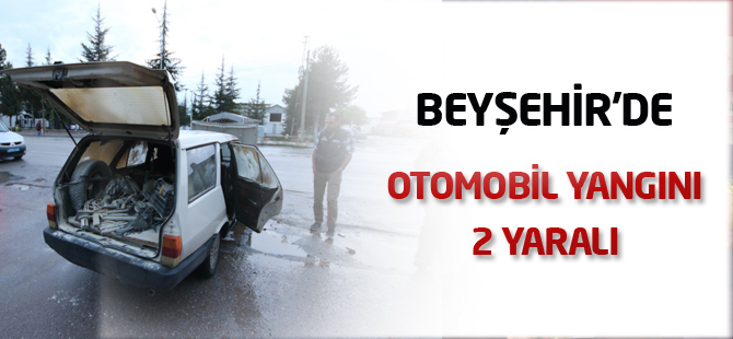 Otomobil yangını: iki yaralı
