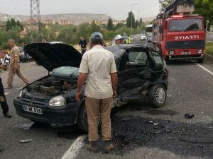 Avanos'ta trafik kazası: 2 yaralı