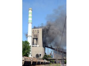 Çatalağzı Termik Santralinde yangın