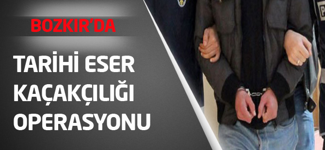 Bozkır’da tarihi eser kaçakçılığı operasyonu