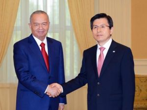 Güney Kore Başbakanı Hwang Özbekistan'da