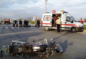 Nişanlı çiftin talihsiz kazası